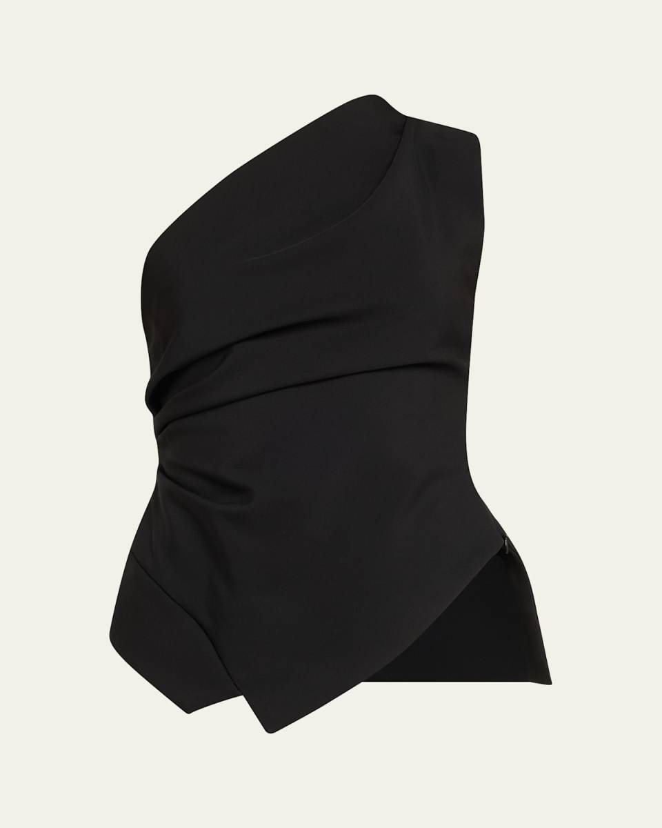 Draped One-Shoulder Top